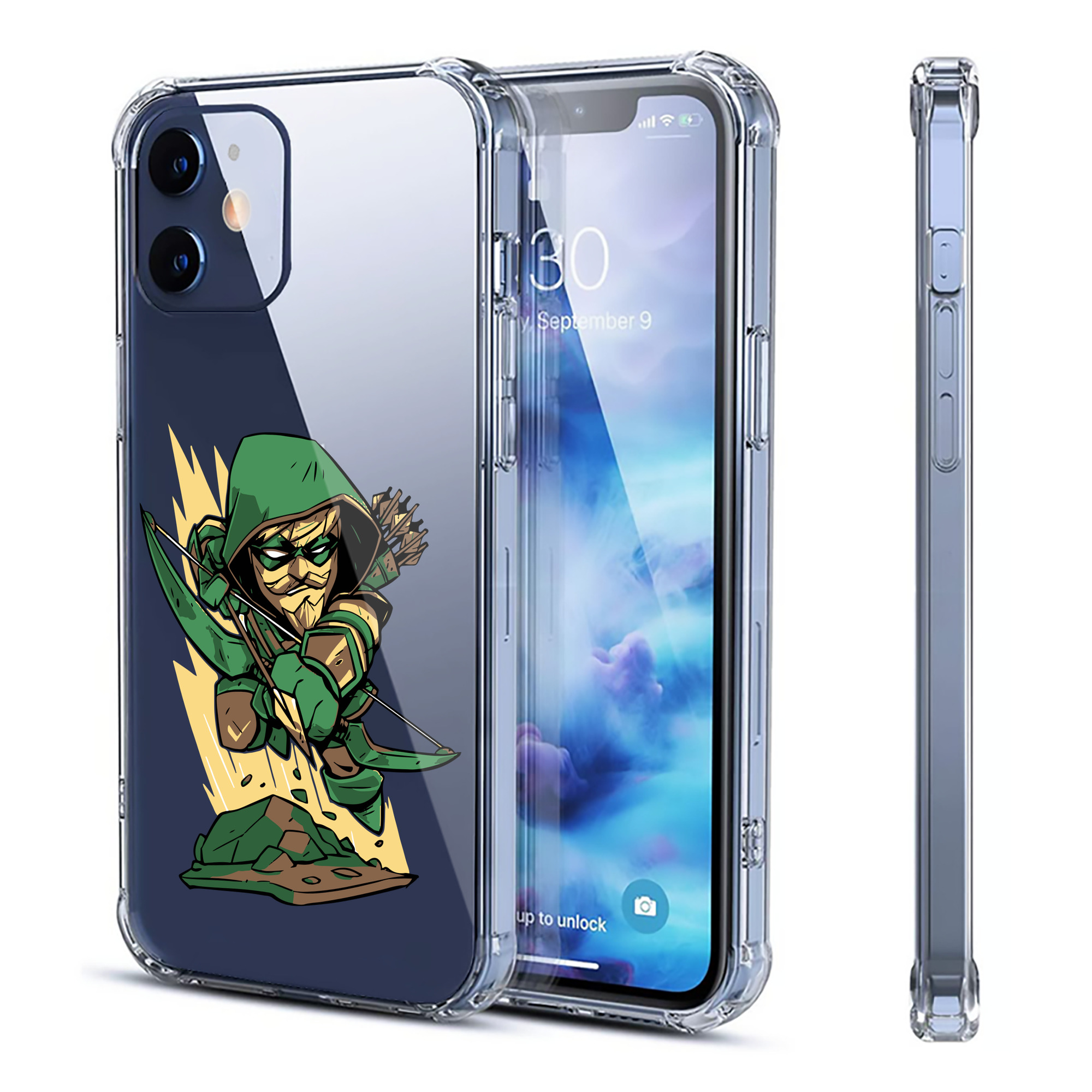 （画像用） アベンジャーズ The Avengers 【iPhone 12シリーズ対応】透明スマホケース（クリアソフトケース）